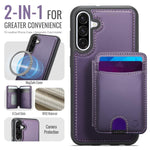 Custodia per telefono in pelle JEEHOOD J10 con porta carte a ribalta, MagSafe Split RFID., For Samsung Galaxy A56 5G, For Samsung Galaxy A26 5G, For Samsung Galaxy A36 5G, For Samsung Galaxy A16 5G / 4G