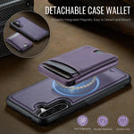 Custodia per telefono in pelle JEEHOOD J10 con porta carte a ribalta, MagSafe Split RFID., For Samsung Galaxy A56 5G, For Samsung Galaxy A26 5G, For Samsung Galaxy A36 5G, For Samsung Galaxy A16 5G / 4G