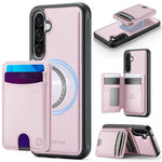 Custodia per telefono in pelle JEEHOOD J10 con porta carte a ribalta, MagSafe Split RFID., For Samsung Galaxy A56 5G, For Samsung Galaxy A26 5G, For Samsung Galaxy A36 5G, For Samsung Galaxy A16 5G / 4G