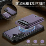 Custodia per telefono in pelle JEEHOOD J10 con porta carte a ribalta, MagSafe Split RFID., For Samsung Galaxy A57 5G, For Samsung Galaxy A37 5G, For Galaxy A27 5G, For Samsung Galaxy A17 5G / 4G
