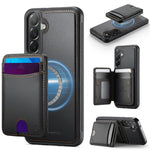 Custodia per telefono in pelle JEEHOOD J10 con porta carte a ribalta, MagSafe Split RFID., For Samsung Galaxy A57 5G, For Samsung Galaxy A37 5G, For Galaxy A27 5G, For Samsung Galaxy A17 5G / 4G