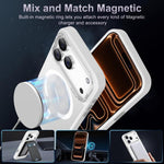 Custodia magnetica per telefono XDcase con cornice in metallo effetto pelle e lente in metallo., For iPhone 17 Pro Max, For iPhone 17 Pro, For iPhone 17