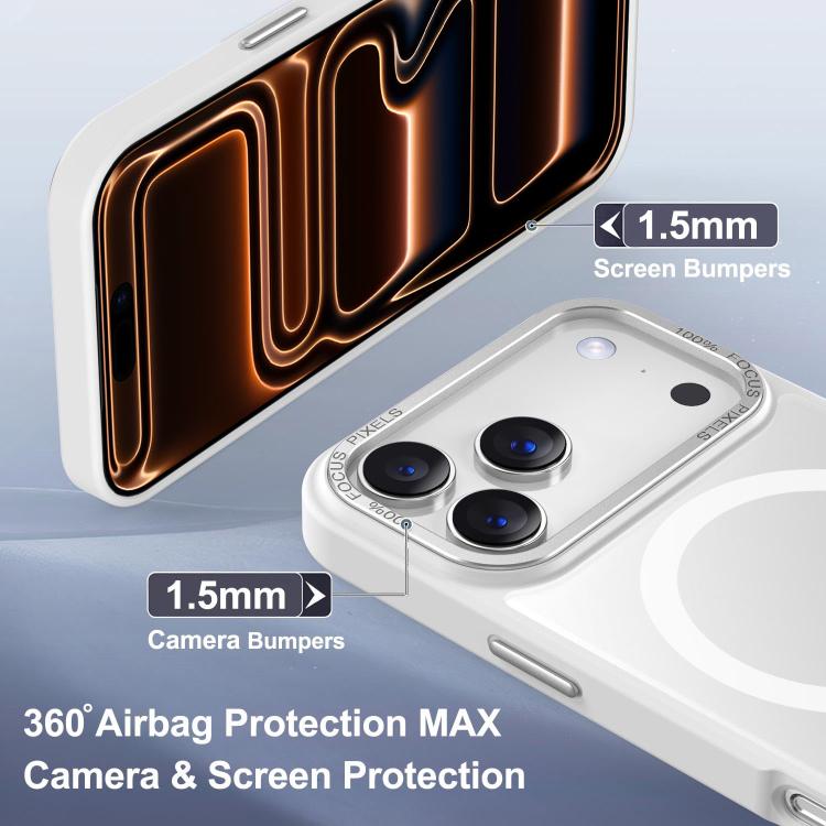 Custodia magnetica per telefono XDcase con cornice in metallo effetto pelle e lente in metallo., For iPhone 17 Pro Max, For iPhone 17 Pro, For iPhone 17