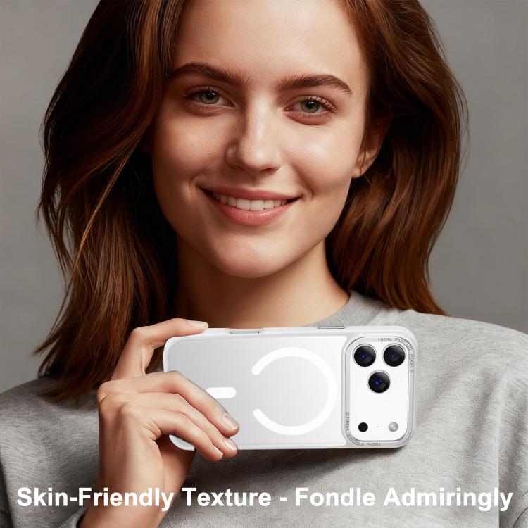 Custodia magnetica per telefono XDcase con cornice in metallo effetto pelle e lente in metallo., For iPhone 17 Pro Max, For iPhone 17 Pro, For iPhone 17