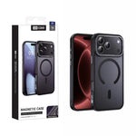 Custodia magnetica per telefono XDcase con cornice in metallo effetto pelle e lente in metallo., For iPhone 18, For iPhone 18 Pro, For iPhone 18 Pro Max, For iPhone 17 Pro Max