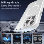 Custodia magnetica per telefono XDcase con cornice in metallo effetto pelle e lente in metallo., For iPhone 16 Pro Max, For iPhone 16 Pro, For iPhone 15 Pro Max, For iPhone 15 Pro