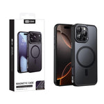 Custodia magnetica per telefono XDcase con cornice in metallo effetto pelle e lente in metallo., For iPhone 16 Pro Max, For iPhone 16 Pro, For iPhone 15 Pro Max, For iPhone 15 Pro