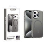 Custodia magnetica per telefono XDcase con cornice in metallo effetto pelle e lente in metallo., For iPhone 16 Pro Max, For iPhone 16 Pro, For iPhone 15 Pro Max, For iPhone 15 Pro