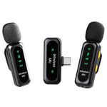 Microfono lavalier wireless K7 2 in 1 con base di ricarica, Type-C Plug, 8 Pin Plug