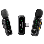 Microfono lavalier wireless K7 2 in 1 con base di ricarica