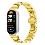 Cinturino per orologio sottile in acciaio inossidabile con fibbia a farfalla in metallo., For Redmi Watch6/5/4/Xiaomi Band 9 Pro/8 Pro, For Xiaomi Smart Band 10 / 9 / 8