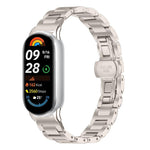 Cinturino per orologio sottile in acciaio inossidabile con fibbia a farfalla in metallo., For Redmi Watch6/5/4/Xiaomi Band 9 Pro/8 Pro, For Xiaomi Smart Band 10 / 9 / 8
