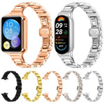Cinturino per orologio sottile in acciaio inossidabile con fibbia a farfalla in metallo., For Redmi Watch6/5/4/Xiaomi Band 9 Pro/8 Pro, For Xiaomi Smart Band 10 / 9 / 8