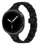 Cinturino per orologio sottile in acciaio inossidabile con fibbia a farfalla in metallo., For Samsung Galaxy Ultra 47mm / Ultra 2025, For Samsung Galaxy Watch8 / Watch8 Classic