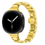 Cinturino per orologio sottile in acciaio inossidabile con fibbia a farfalla in metallo., For Samsung Galaxy Ultra 47mm / Ultra 2025, For Samsung Galaxy Watch8 / Watch8 Classic