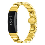 Cinturino per orologio sottile in acciaio inossidabile con fibbia a farfalla in metallo., For Fitbit Inspire 3, For Fitbit Ace 3 / Ace 2 / Inspire 2
