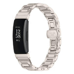 Cinturino per orologio sottile in acciaio inossidabile con fibbia a farfalla in metallo., For Fitbit Inspire 3, For Fitbit Ace 3 / Ace 2 / Inspire 2