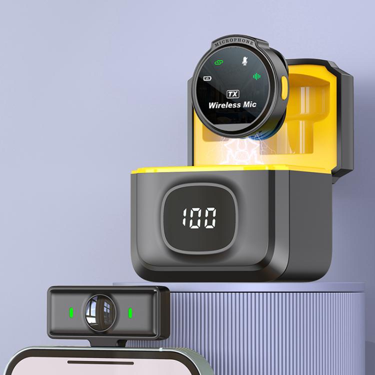 Microfono lavalier wireless J6 con custodia di ricarica