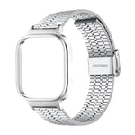 Cinturino per orologio in acciaio inossidabile con fibbia integrata a sette perline e montatura in metallo., For Redmi Watch 5 / Watch 4