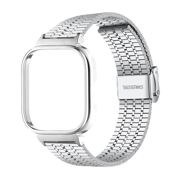 Cinturino per orologio in acciaio inossidabile con fibbia integrata a sette perline e montatura in metallo., For Redmi Watch 5 / Watch 4