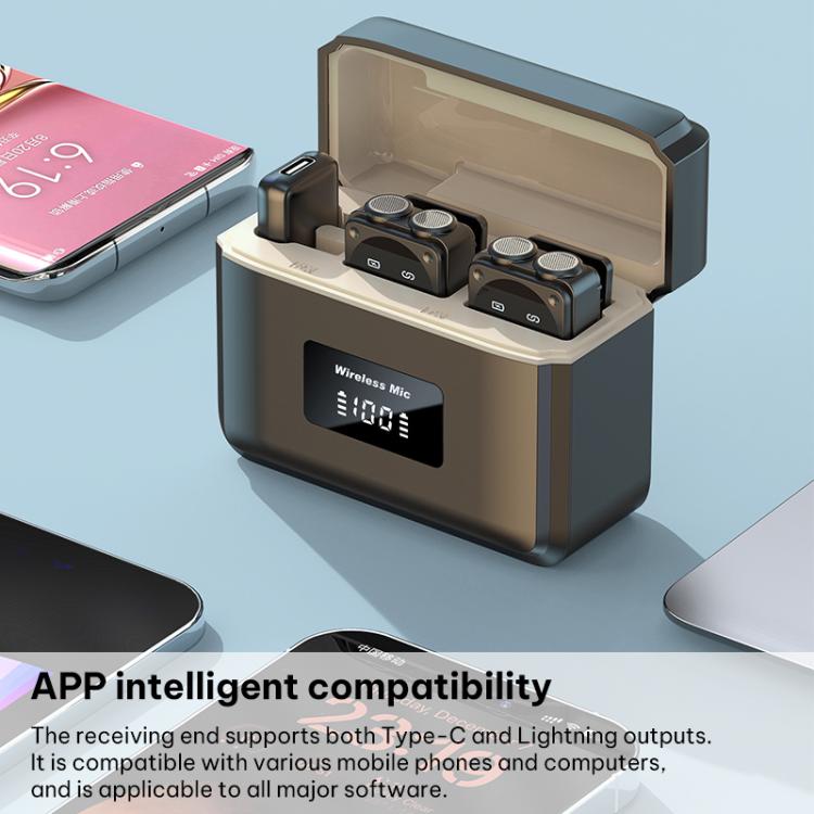 Microfono lavalier wireless Q12 Type-C 2 in 1
