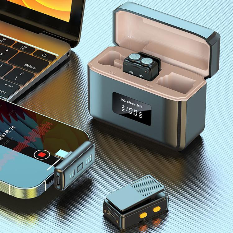 Microfono lavalier wireless Q12 Type-C 2 in 1