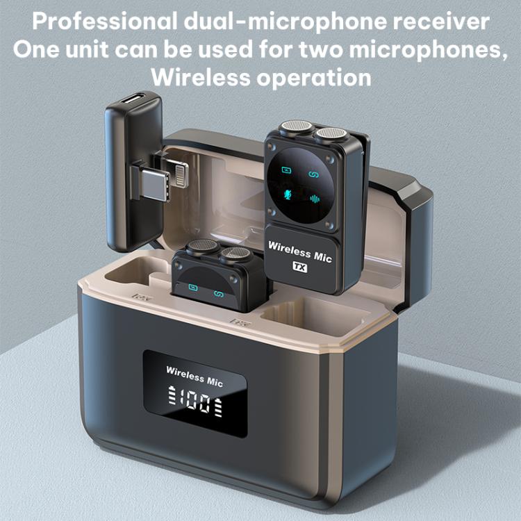Microfono lavalier wireless Q12 Type-C 2 in 1