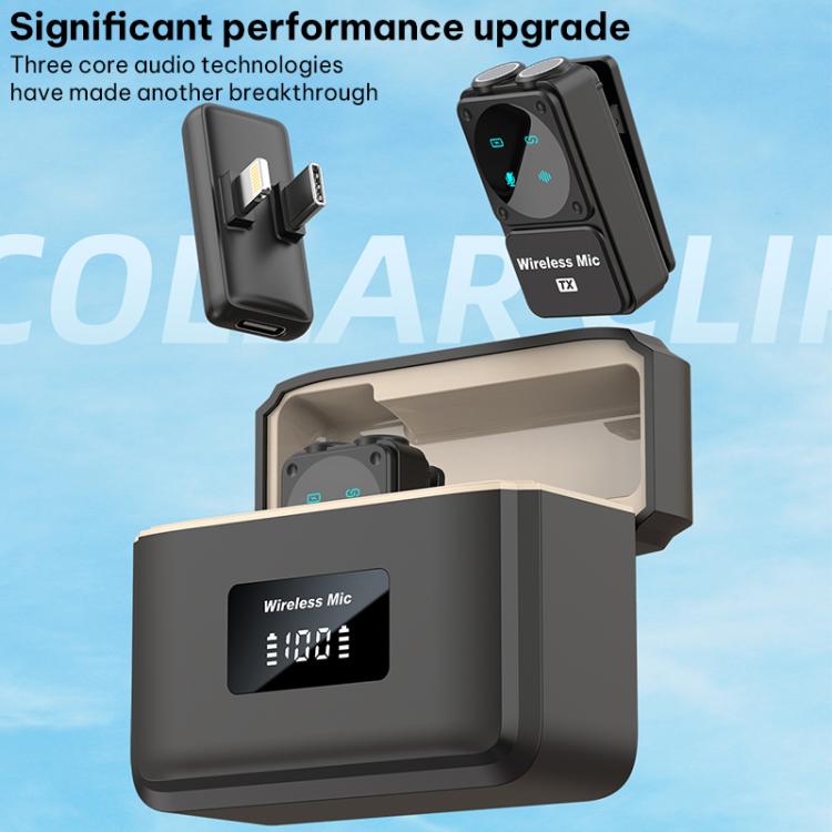 Microfono lavalier wireless Q12 Type-C 2 in 1