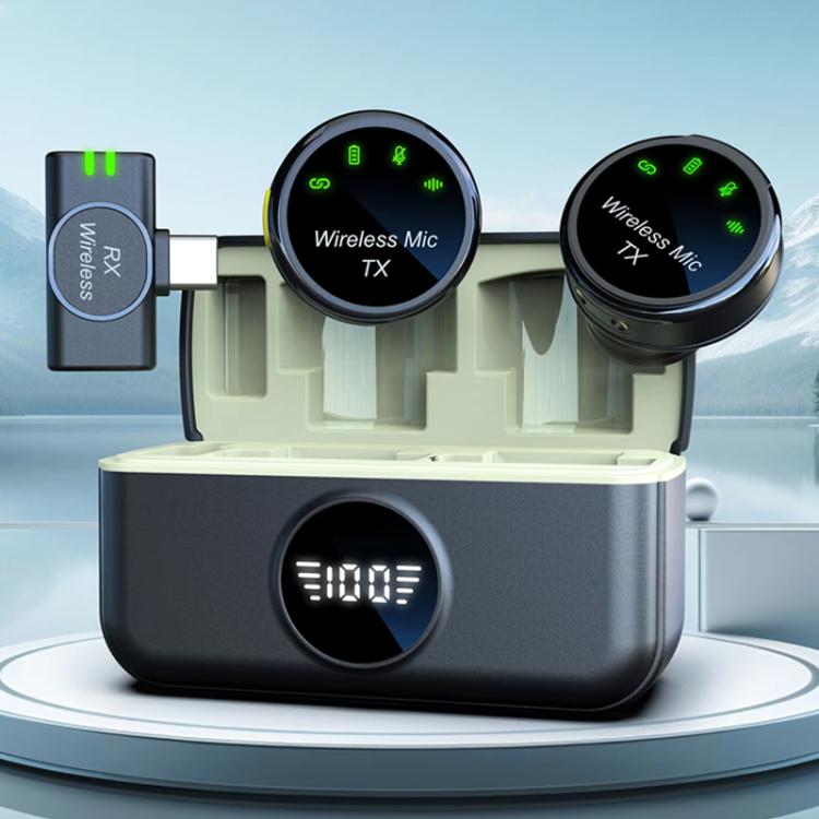 Microfono wireless mini S5 2 in 1 con clip magnetica