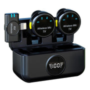 Microfono wireless mini S5 2 in 1 con clip magnetica e custodia