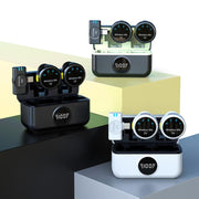 Microfono wireless mini S5 2 in 1 con clip magnetica e custodia