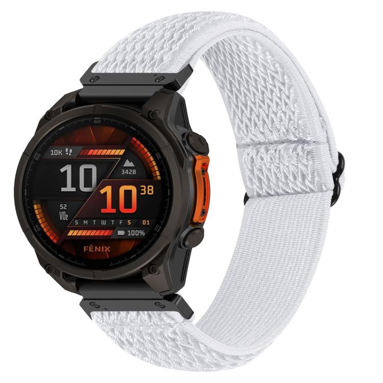 Cinturino per orologio in nylon intrecciato elastico con motivo a onde., For Garmin 20mm