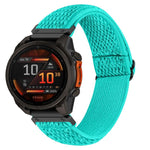 Cinturino per orologio in nylon intrecciato elastico con motivo a onde., For Garmin 20mm