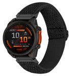 Cinturino per orologio in nylon intrecciato elastico con motivo a onde., For Garmin 20mm