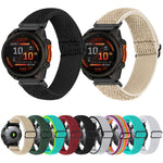 Cinturino per orologio in nylon intrecciato elastico con motivo a onde., For Garmin 20mm