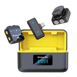 Microfono lavalier wireless Q9 2 in 1 con Type-C e 8 Pin