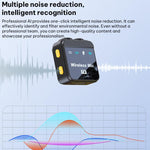 Microfono lavalier wireless Q9 2 in 1 con Type-C e 8 Pin