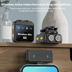 Microfono lavalier wireless Q9 2 in 1 con Type-C e 8 Pin