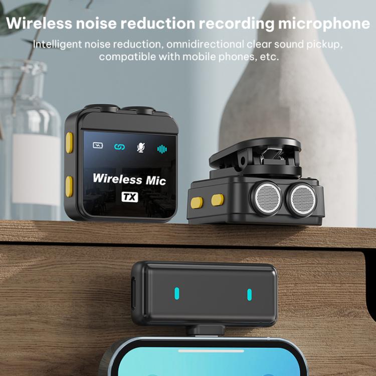 Microfono lavalier wireless Q9 2 in 1 con Type-C e 8 Pin