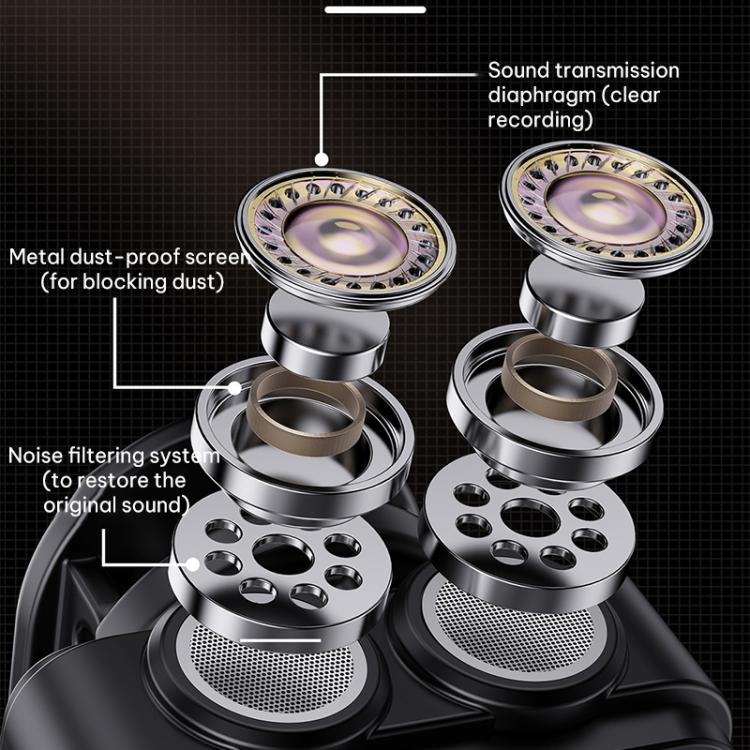 Microfono lavalier wireless Q9 2 in 1 con Type-C e 8 Pin