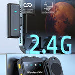 Microfono lavalier wireless Q9 2 in 1 con Type-C e 8 Pin