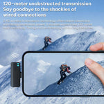 Microfono lavalier wireless 2 in 1 Type-C e 8 Pin