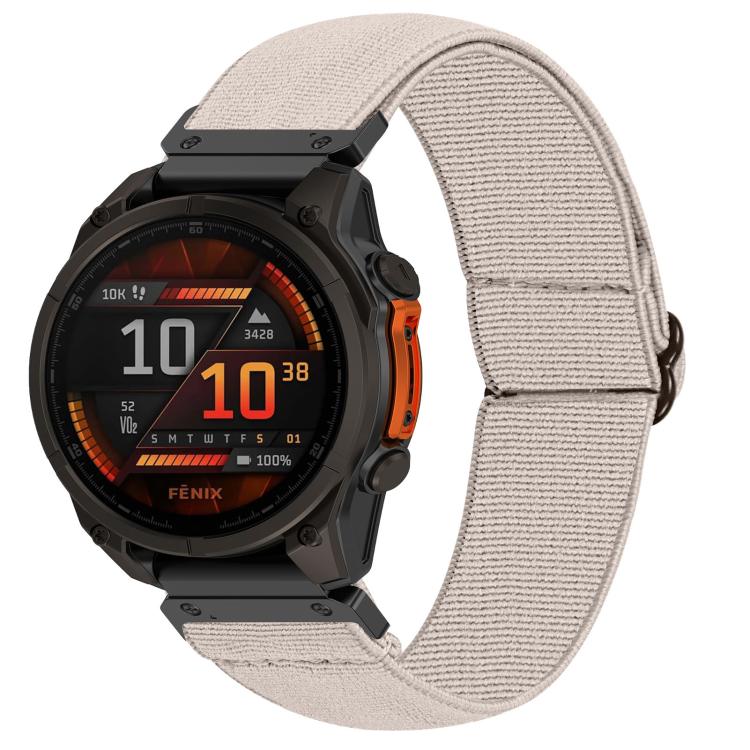 Cinturino per orologio in nylon elastico a tinta unita, For Garmin 26mm