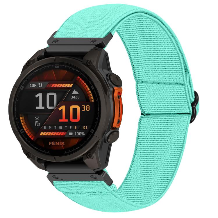 Cinturino per orologio in nylon elastico a tinta unita, For Garmin 26mm