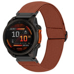 Cinturino per orologio in nylon elastico a tinta unita, For Garmin 26mm