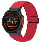 Cinturino per orologio in nylon elastico a tinta unita, For Garmin 26mm