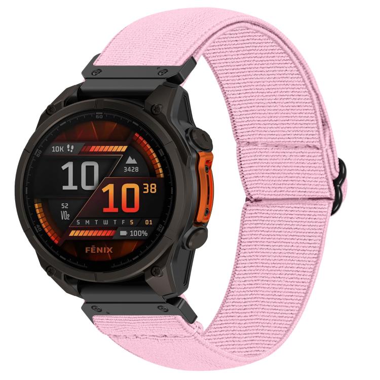 Cinturino per orologio in nylon elastico a tinta unita, For Garmin 26mm