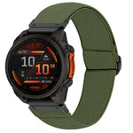 Cinturino per orologio in nylon elastico a tinta unita, For Garmin 26mm