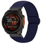 Cinturino per orologio in nylon elastico a tinta unita, For Garmin 26mm