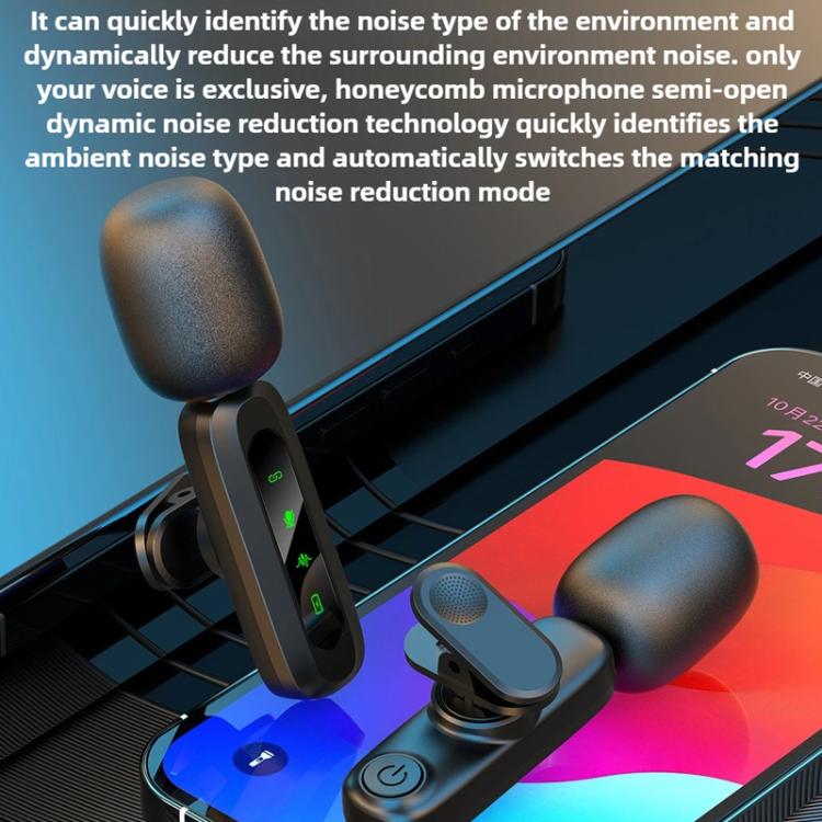 Microfono lavalier wireless J3 2 in 1 con riduzione rumore